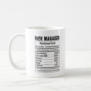 Caneca De Café Risk Manager Nutrition Facts 11 oz Coffee Mug