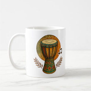 Caneca De Café Ritmo Tribal Vibrante