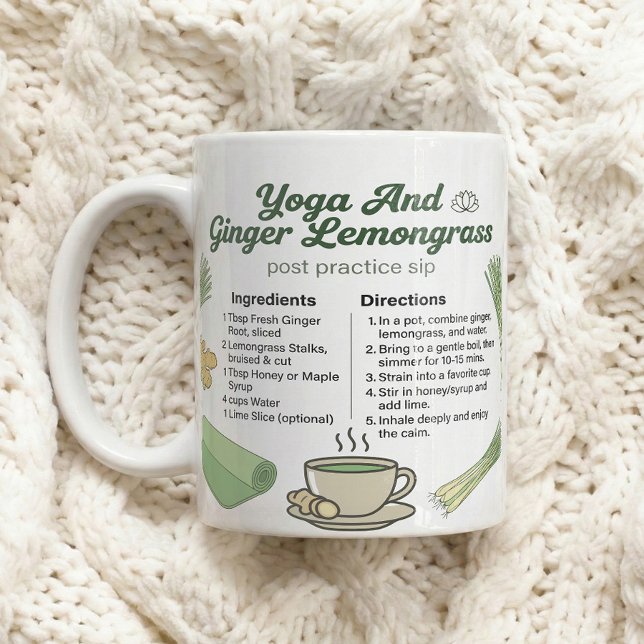Caneca De Café Ritual do Chá de Gengibre e Lemongrass Mindful (Criador carregado)