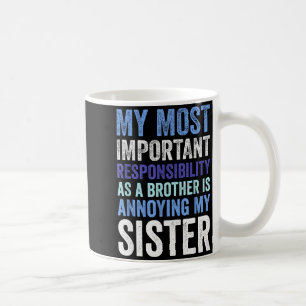 Caneca De Café Rivalidade entre irmãos incomodando minha irmã irm