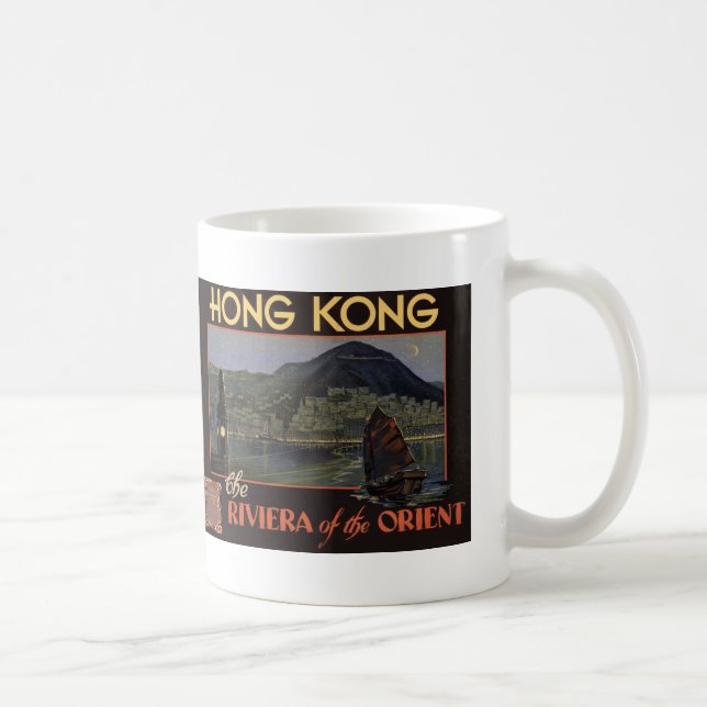 Caneca De Café ~ Riviera de Hong Kong do Oriente (Direita)