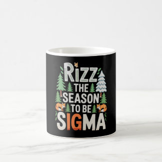 Caneca De Café Rizz A Temporada Para Ser Um Natal Sigma Xmas Féri