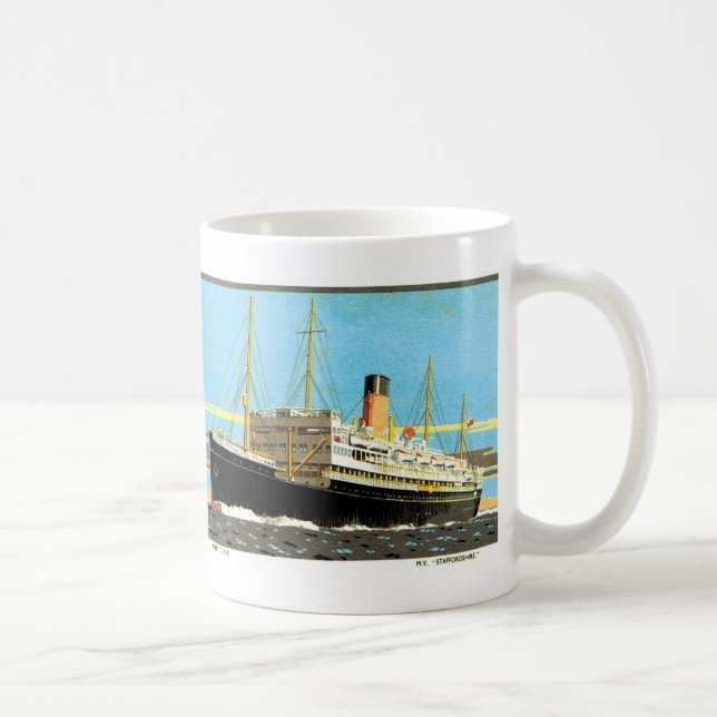 Caneca De Café RMS Staffordshire (Direita)