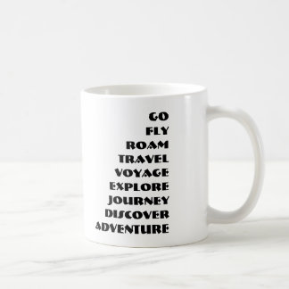 CANECA DE CAFÉ ROAM, VIAGEM, VOYAGE, EXPLORE, JORNADA, DESCOBRIR