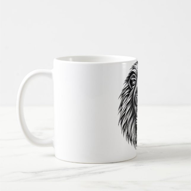 Caneca De Café Roar com Camisa-T de Leão de Orgulho (Esquerda)