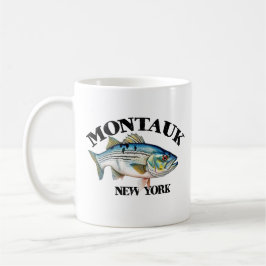 Caneca De Café Robalo Listrado Montauk Nova York Pescador de Linh