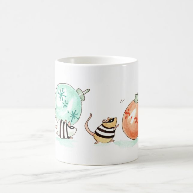 Caneca De Café Robber Mice Christmas Heist (Centro)