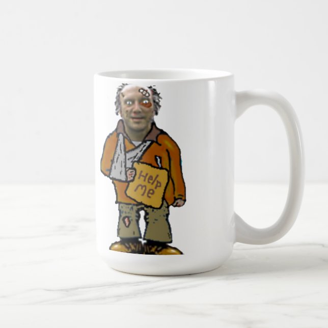 Caneca De Café robbie a cara desabrigada (Direita)
