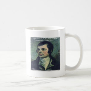 Caneca De Café Robert Burns "A Desumanidade do Homem" Citando pre