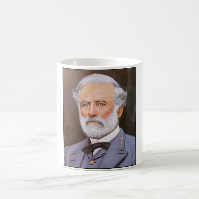 Caneca De Café Robert E. Lee Pintura (Centro)
