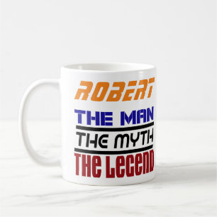 Caneca De Café Robert - O Homem A Lenda O Mith Mug