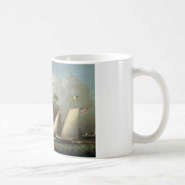 Caneca De Café Robert Salmon - Imagem do iate do prazer dos sonho (Direita)