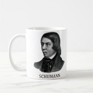 Caneca De Café Robert Schumann, preto