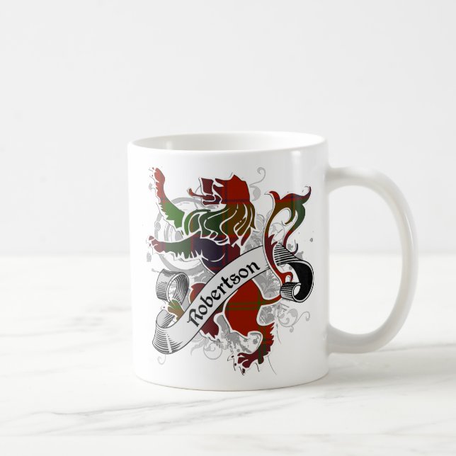 Caneca De Café Robertson Tartan Lion (Direita)