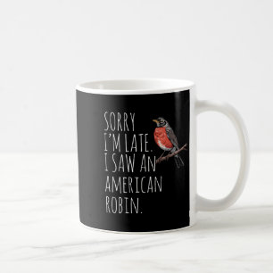 Caneca De Café Robin Bird Americano assistindo sopro engraçado Sa