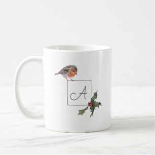 Caneca De Café Robin e Holly Christmas Mug