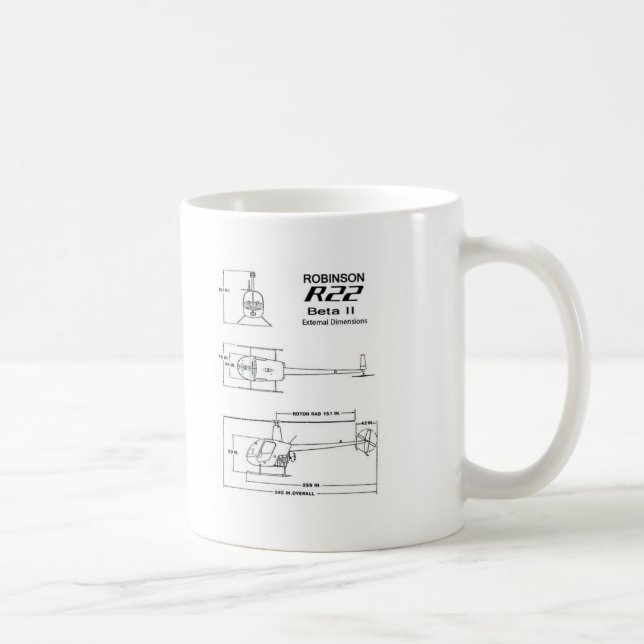 Caneca De Café Robinson R-22 (Direita)