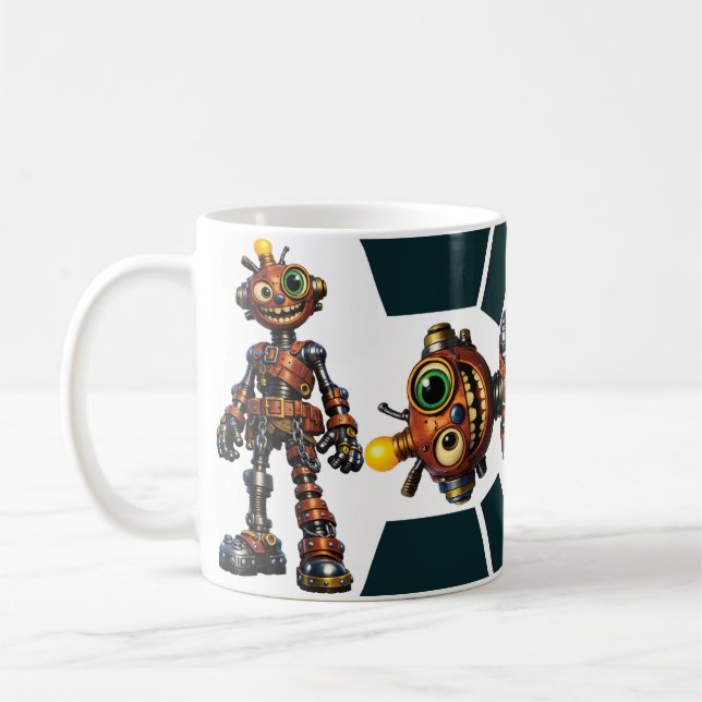Caneca De Café Robô  (Esquerda)