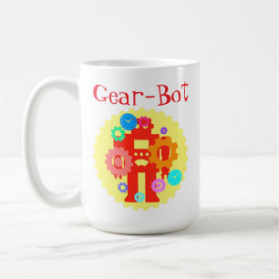 Caneca De Café Robô de Engrenagem
