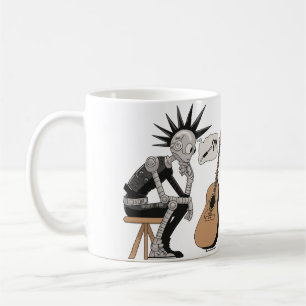 Caneca De Café Robô de Música Confuso