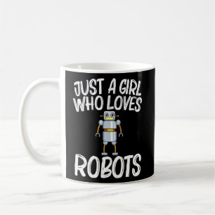 Caneca De Café Robô legal Para Meninas Crianças Robótica Engenhar