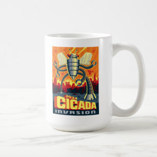 Caneca De Café Robot Cicada