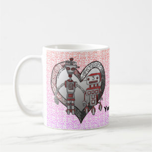 Caneca De Café Robot Love