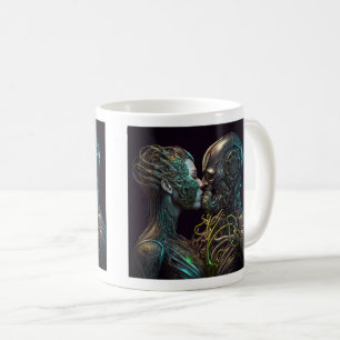 Caneca De Café Robot Love Classic Mug, 11 oz
