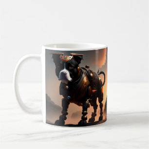 Caneca De Café Robot Staffordshire Bull Terrier, Café Mug