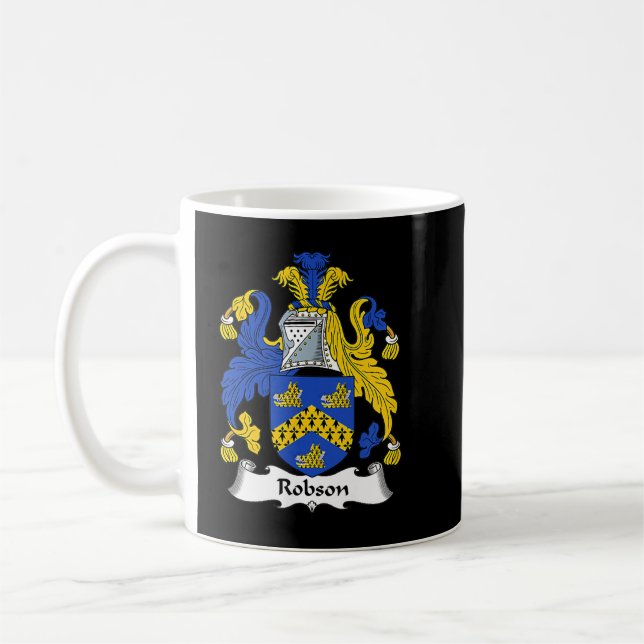 Caneca De Café Robson Casaco da Guarda Familiar de Armas (Esquerda)