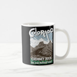 Caneca De Café Rocha da Chaminé colorado montanhas rochosas san j