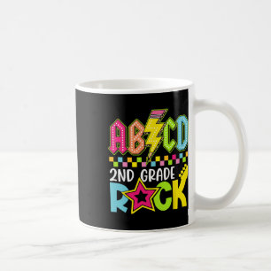 Caneca De Café Rocha de Raio de Volta à Escola Engraçado 2ª Série