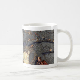 Caneca De Café Rocha do carbonato com fósseis