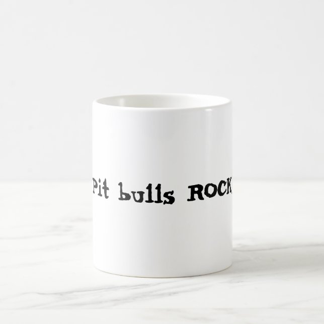 Caneca De Café ROCHA dos pitbull! (Centro)
