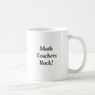 Caneca De Café Rocha dos professores de matemática!