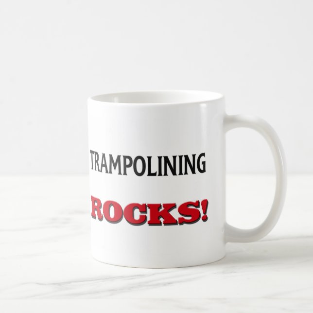 Caneca De Café Rochas de Trampolining (Direita)