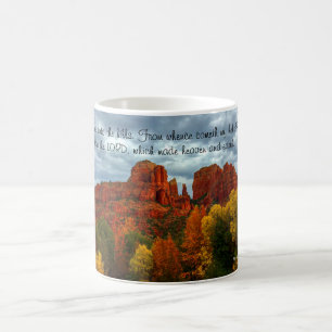 Caneca De Café Rochas Vermelhas De Arizona De Sedona Com Cores De