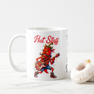 Caneca De Café Rochoso Quente de Pimenta Vermelha Com Citação