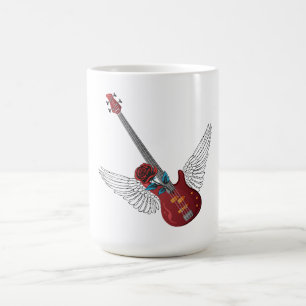 Caneca De Café Rock and Roll Angel Bass