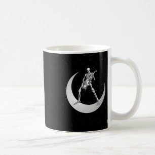 Caneca De Café Rock And Roll Skeleton Tocando Guitarra Rock Na Lu
