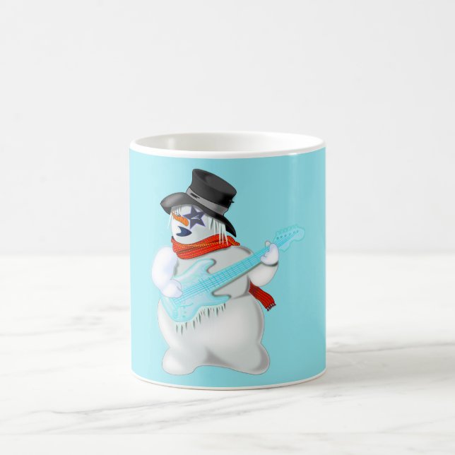 Caneca De Café Rock and Roll Snowman Coffee Mug (Centro)