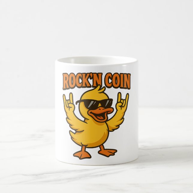 Caneca De Café Rock’n Duck – Attitude garantie Tasse (Centro)