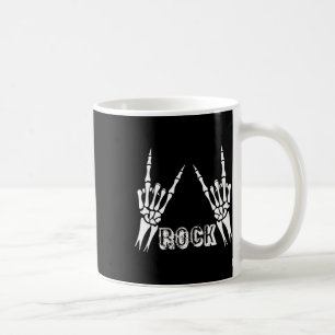 Caneca De Café Rock On Bynd Camisetas Para Mulheres Rock And Roll