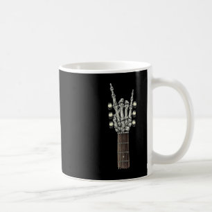 Caneca De Café Rock On Guitar Neck - Com Uma Bela Rocha e Roll S