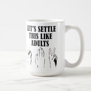 Caneca De Café Rock Paper Scissors Mug