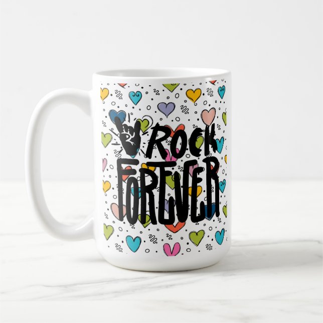 Caneca De Café rock para sempre (Esquerda)