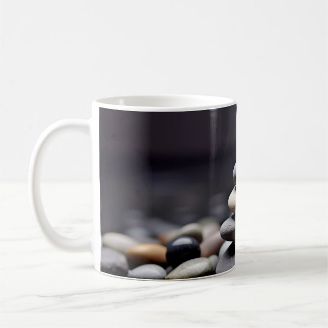 Caneca De Café Rock Pebble Sand Tranquil Pacífico (Esquerda)