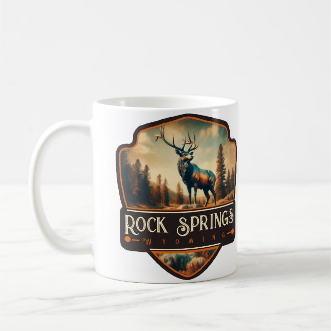 Caneca De Café Rock Springs, Wyoming | Antigo (Esquerda)