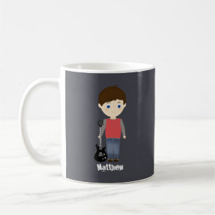 Caneca De Café Rock Star Birthday Boy