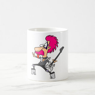 Caneca De Café Rock Star Impersonator Rocker Musical Coffee Mug